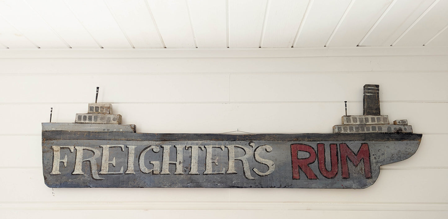 Freighter's Rum Reclaimed Wood Sign