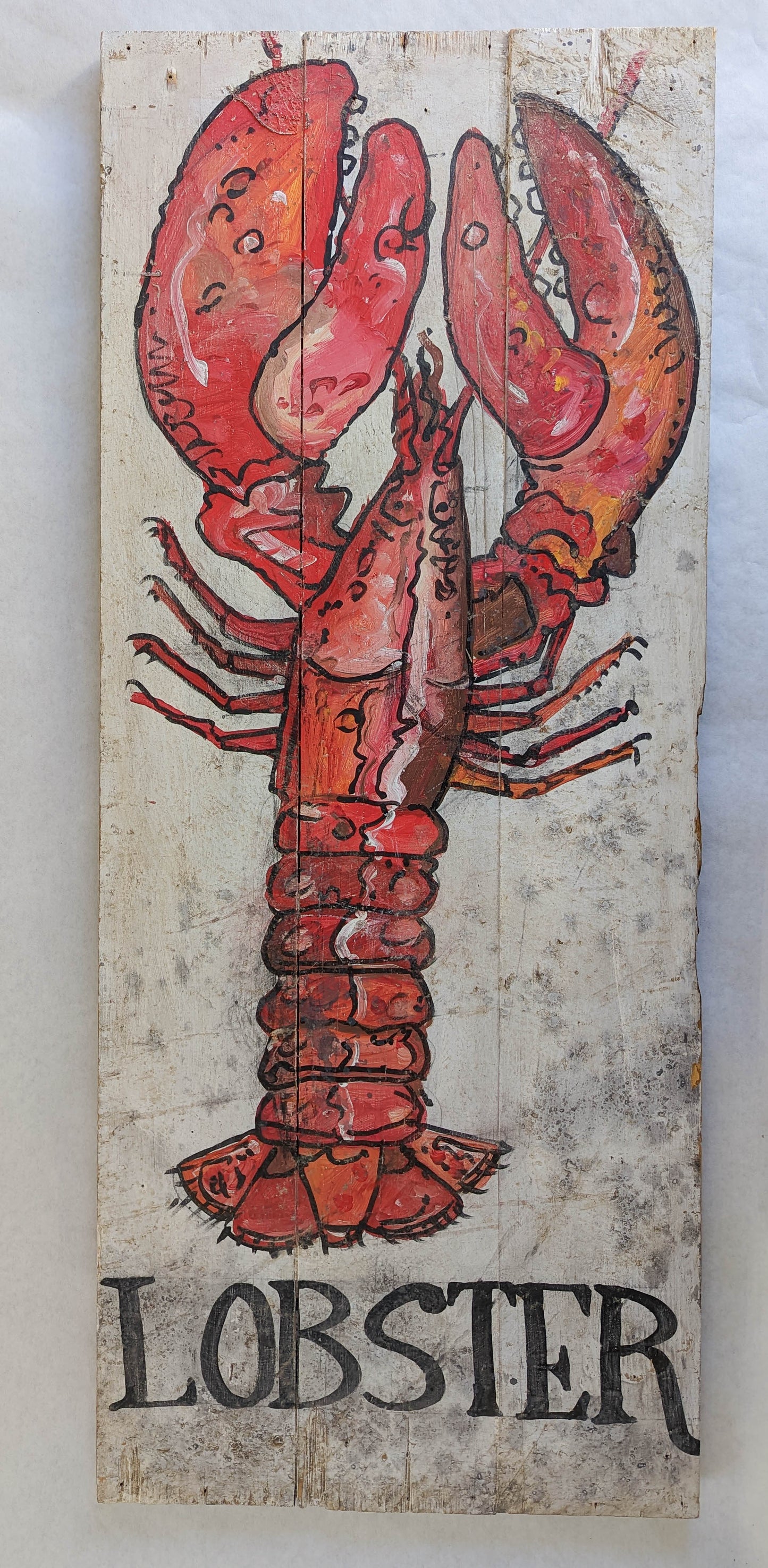 Lobster Reclaimed Wood Sign