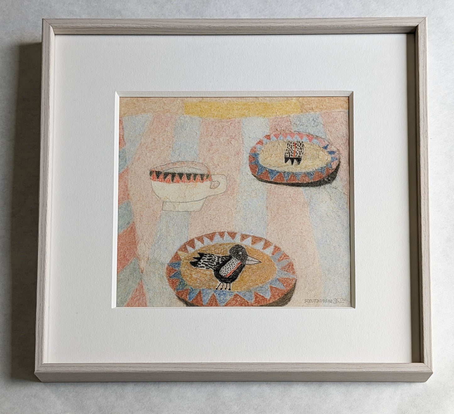 Cottage Still Life with Tea Cup and Loon Plate