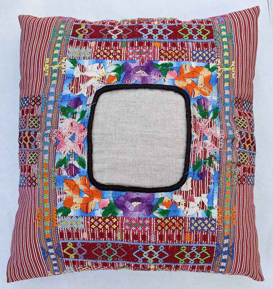 Huipil Pillow, Floral