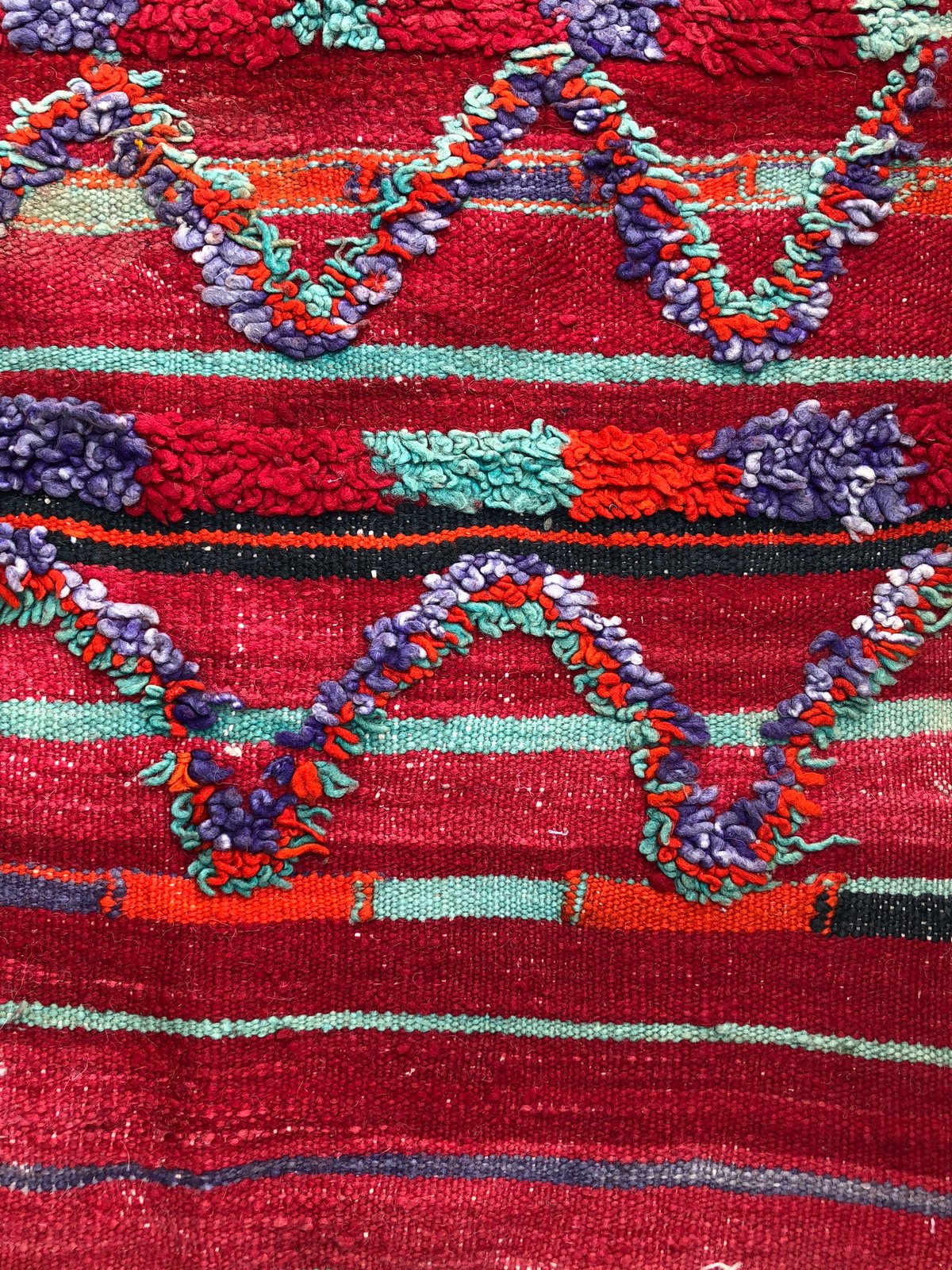 Rare Vintage Talsint Tribal Rug