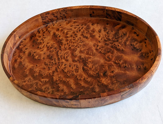 Thuja Wood Oval Tray